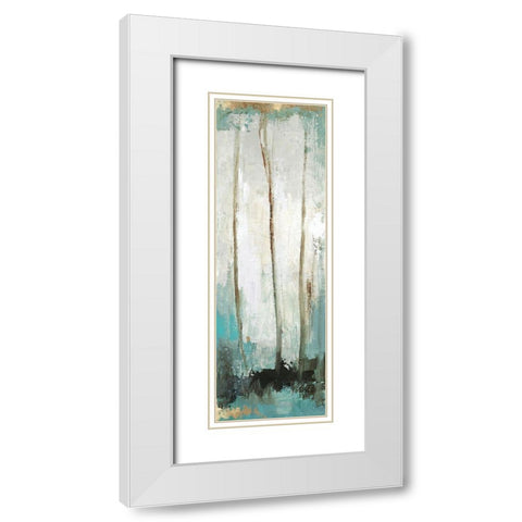 Stand Next to Me II  White Modern Wood Framed Art Print with Double Matting by PI Studio