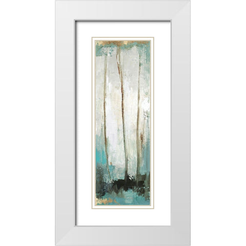 Stand Next to Me II  White Modern Wood Framed Art Print with Double Matting by PI Studio