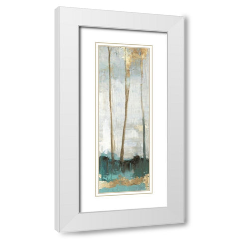 Stand Next to Me III  White Modern Wood Framed Art Print with Double Matting by PI Studio