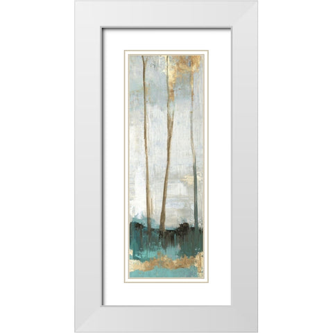 Stand Next to Me III  White Modern Wood Framed Art Print with Double Matting by PI Studio