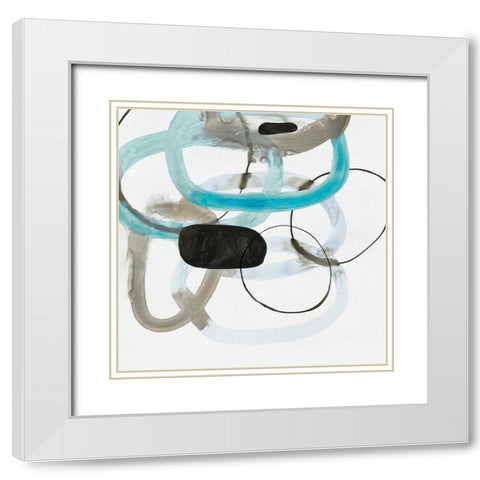 Unified I  White Modern Wood Framed Art Print with Double Matting by PI Studio