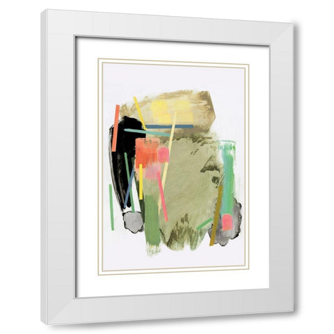 Placebo I  White Modern Wood Framed Art Print with Double Matting by PI Studio