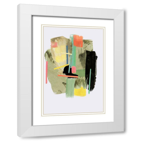 Placebo II  White Modern Wood Framed Art Print with Double Matting by PI Studio