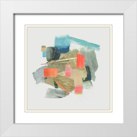 Glimpse II  White Modern Wood Framed Art Print with Double Matting by PI Studio