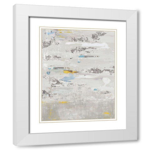 Silver Bluffs  White Modern Wood Framed Art Print with Double Matting by PI Studio