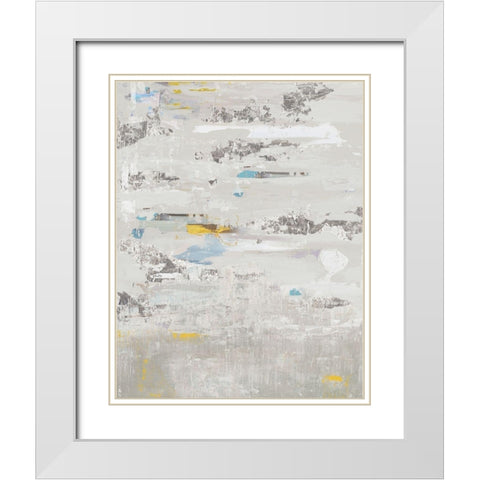 Silver Bluffs  White Modern Wood Framed Art Print with Double Matting by PI Studio