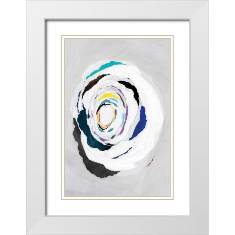 Olympus I  White Modern Wood Framed Art Print with Double Matting by PI Studio