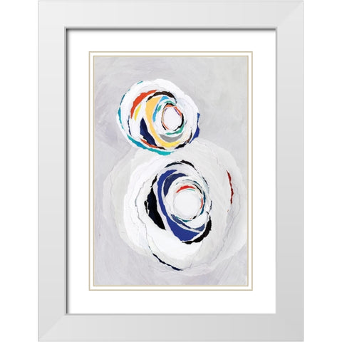 Olympus II  White Modern Wood Framed Art Print with Double Matting by PI Studio