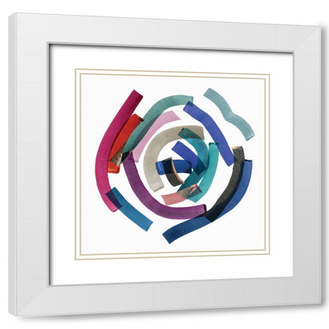 Ambiguous I  White Modern Wood Framed Art Print with Double Matting by PI Studio