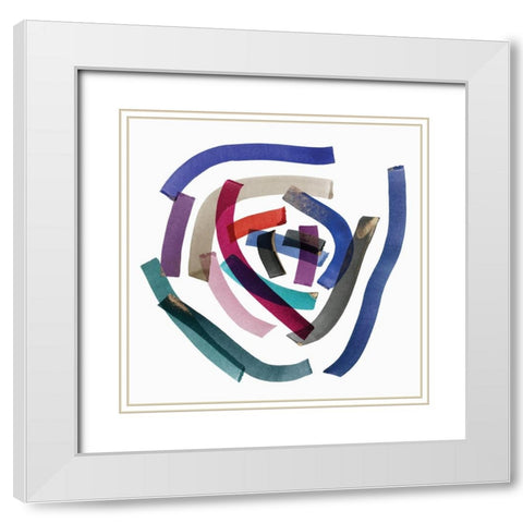 Ambiguous II  White Modern Wood Framed Art Print with Double Matting by PI Studio