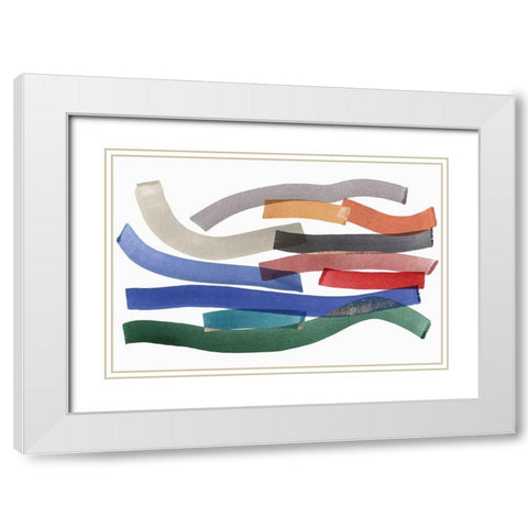 Ambition I  White Modern Wood Framed Art Print with Double Matting by PI Studio