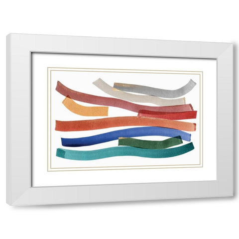 Ambition II  White Modern Wood Framed Art Print with Double Matting by PI Studio