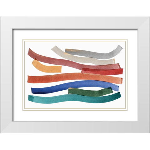 Ambition II  White Modern Wood Framed Art Print with Double Matting by PI Studio