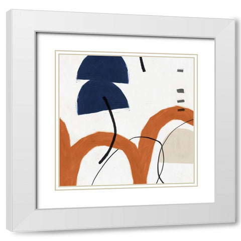 Elasticity II  White Modern Wood Framed Art Print with Double Matting by PI Studio