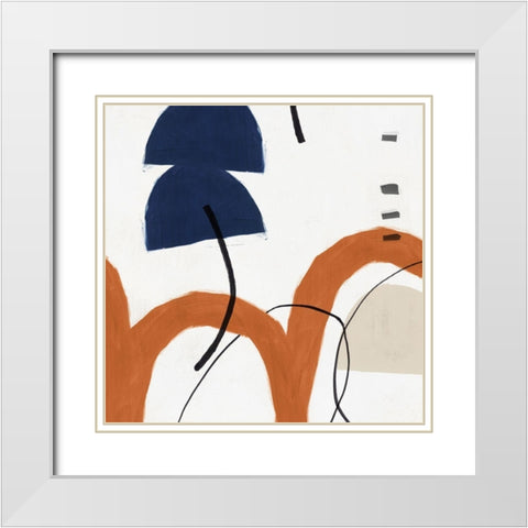 Elasticity II  White Modern Wood Framed Art Print with Double Matting by PI Studio