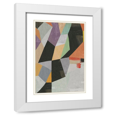 Entanglement I  White Modern Wood Framed Art Print with Double Matting by PI Studio