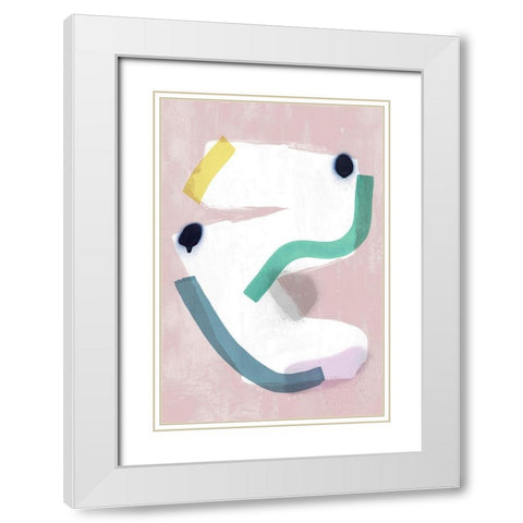Creating the Space I White Modern Wood Framed Art Print with Double Matting by PI Studio
