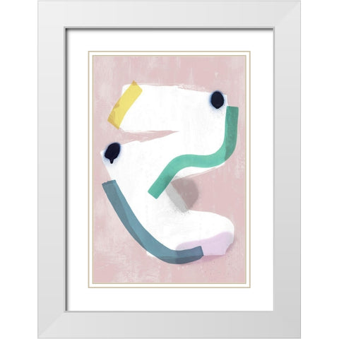 Creating the Space I White Modern Wood Framed Art Print with Double Matting by PI Studio