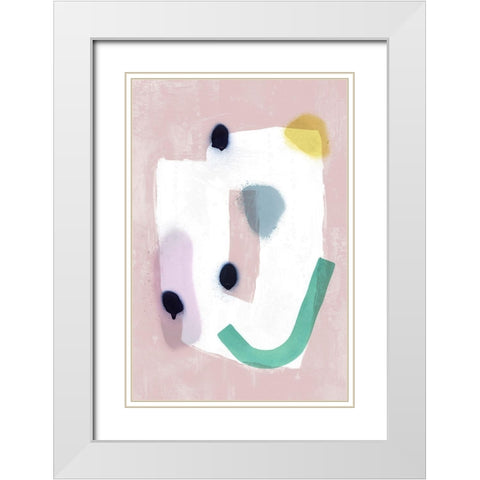 Creating the Space II White Modern Wood Framed Art Print with Double Matting by PI Studio