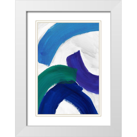 Union of Empathy II White Modern Wood Framed Art Print with Double Matting by PI Studio