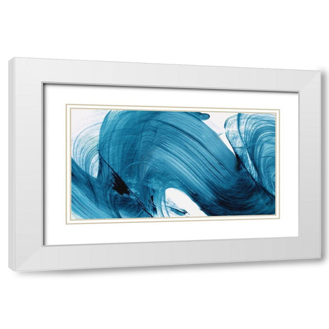 Convolution I White Modern Wood Framed Art Print with Double Matting by PI Studio