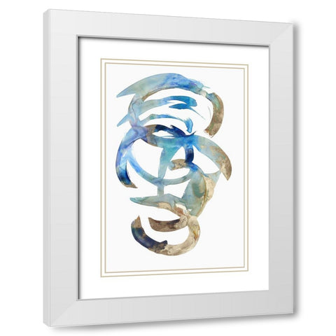 Pristine Answer White Modern Wood Framed Art Print with Double Matting by PI Studio