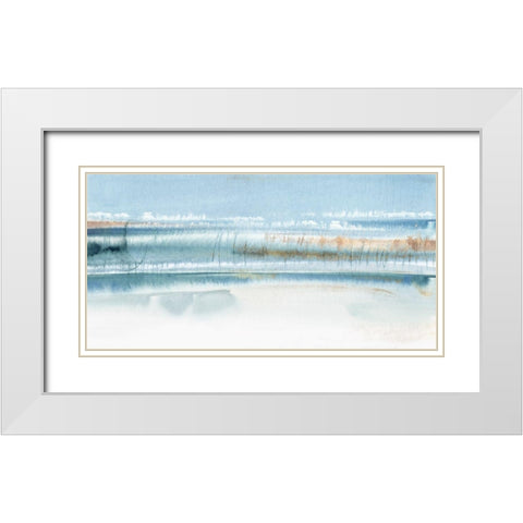 Immersed I White Modern Wood Framed Art Print with Double Matting by PI Studio