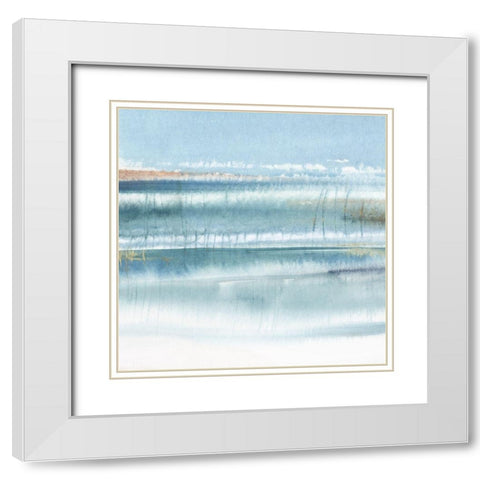 Immersed II White Modern Wood Framed Art Print with Double Matting by PI Studio