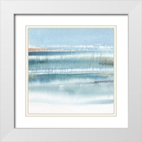 Immersed II White Modern Wood Framed Art Print with Double Matting by PI Studio