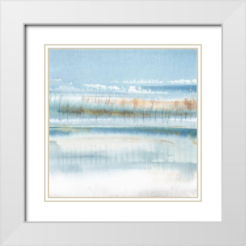 Immersed III White Modern Wood Framed Art Print with Double Matting by PI Studio