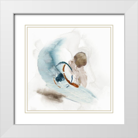 Soft Transformation I White Modern Wood Framed Art Print with Double Matting by PI Studio