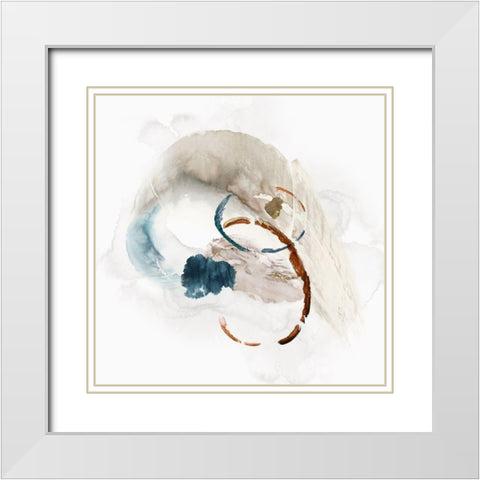 Soft Transformation II White Modern Wood Framed Art Print with Double Matting by PI Studio