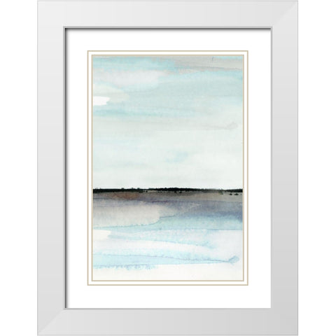 Beautiful Place - Panel 5 White Modern Wood Framed Art Print with Double Matting by PI Studio