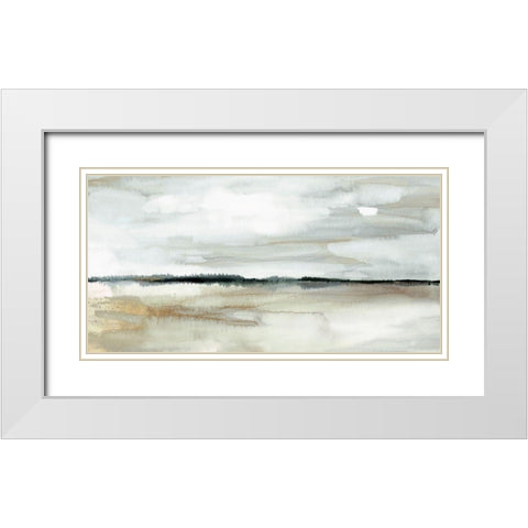 Beautiful Place  White Modern Wood Framed Art Print with Double Matting by PI Studio