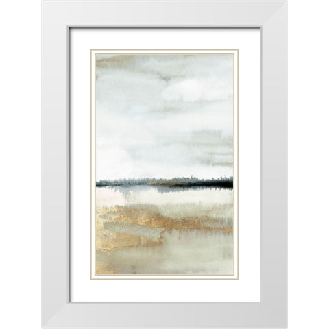 Home Before Dark I  White Modern Wood Framed Art Print with Double Matting by PI Studio