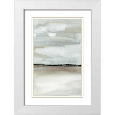 Home Before Dark III   White Modern Wood Framed Art Print with Double Matting by PI Studio