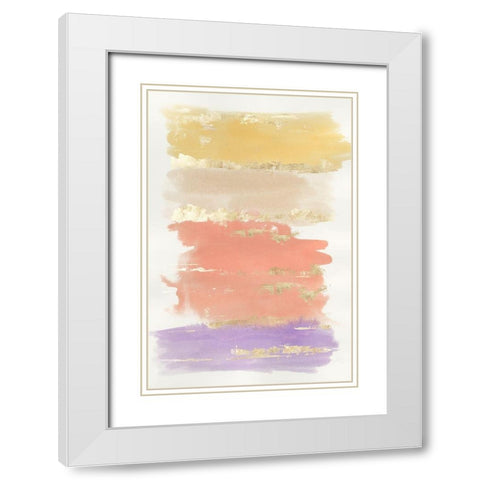 Colors of the Dusk White Modern Wood Framed Art Print with Double Matting by PI Studio