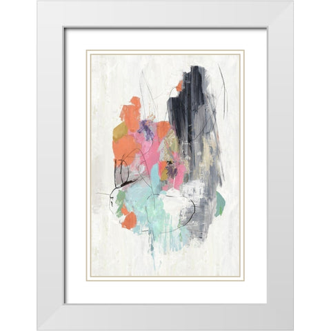 Profundity I White Modern Wood Framed Art Print with Double Matting by PI Studio