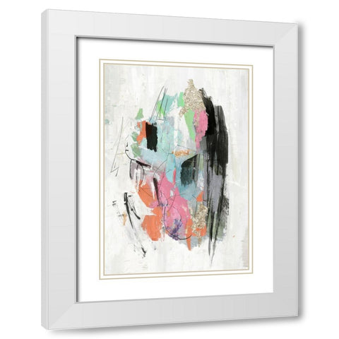 Profundity II White Modern Wood Framed Art Print with Double Matting by PI Studio