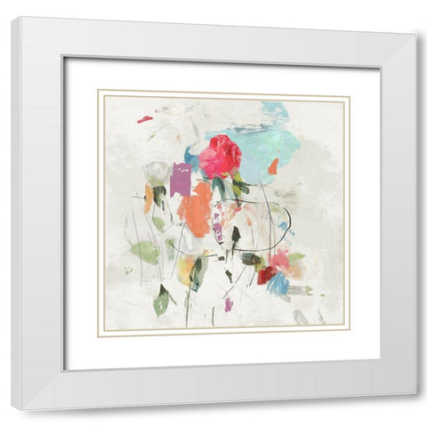 Spreading Love II White Modern Wood Framed Art Print with Double Matting by PI Studio