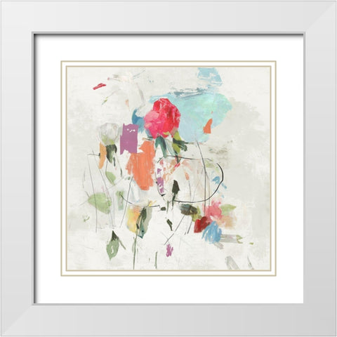 Spreading Love II White Modern Wood Framed Art Print with Double Matting by PI Studio