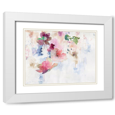 Glowing Grace White Modern Wood Framed Art Print with Double Matting by PI Studio