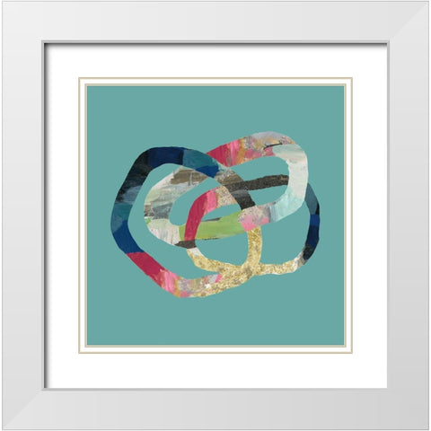 Undivided I White Modern Wood Framed Art Print with Double Matting by PI Studio