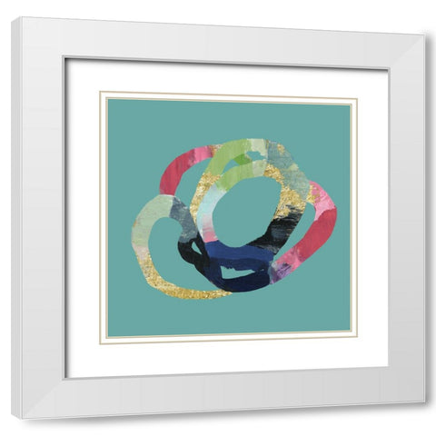 Undivided II White Modern Wood Framed Art Print with Double Matting by PI Studio