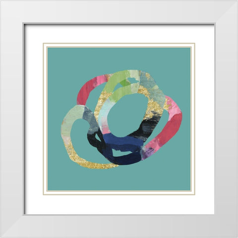 Undivided II White Modern Wood Framed Art Print with Double Matting by PI Studio