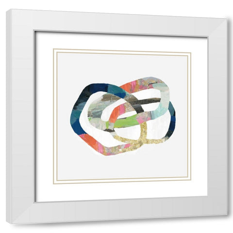 Allied I White Modern Wood Framed Art Print with Double Matting by PI Studio