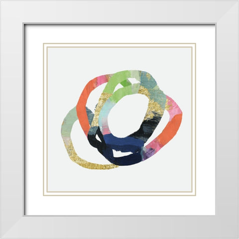 Allied II White Modern Wood Framed Art Print with Double Matting by PI Studio