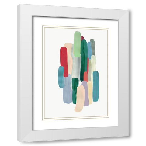 Smooth Compound White Modern Wood Framed Art Print with Double Matting by PI Studio