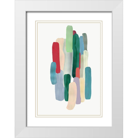 Smooth Compound White Modern Wood Framed Art Print with Double Matting by PI Studio