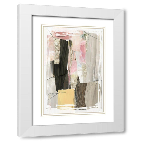 Solange Secret II White Modern Wood Framed Art Print with Double Matting by PI Studio